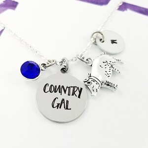 Pig Necklace - Hog Necklace - Pig Charm Necklace - Cowgirl Necklace - Cowgirl Charm Necklace - Cowgirl Gift - Cowboy Necklace - 4H Jewelry