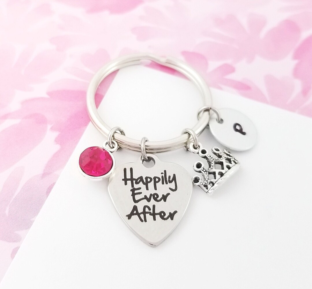 Happily Ever After Keychain Crown Keychain Fairy Tale Keychain Godmother Gift Goddaughter Gift ...