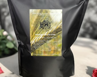 Freshly milled Dark Rye flour NET WT 48OZ (3LBS) 1.36 kg