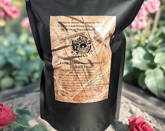 Harina de einkorn recién molida PESO NETO 48 OZ (3 LB) 1,36 kg