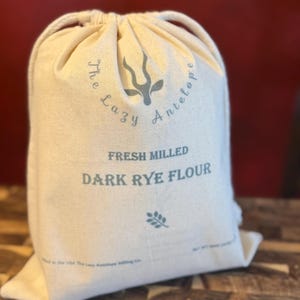 Freshly milled Dark Rye flour NET WT 48OZ (3LBS) 1.36 kg