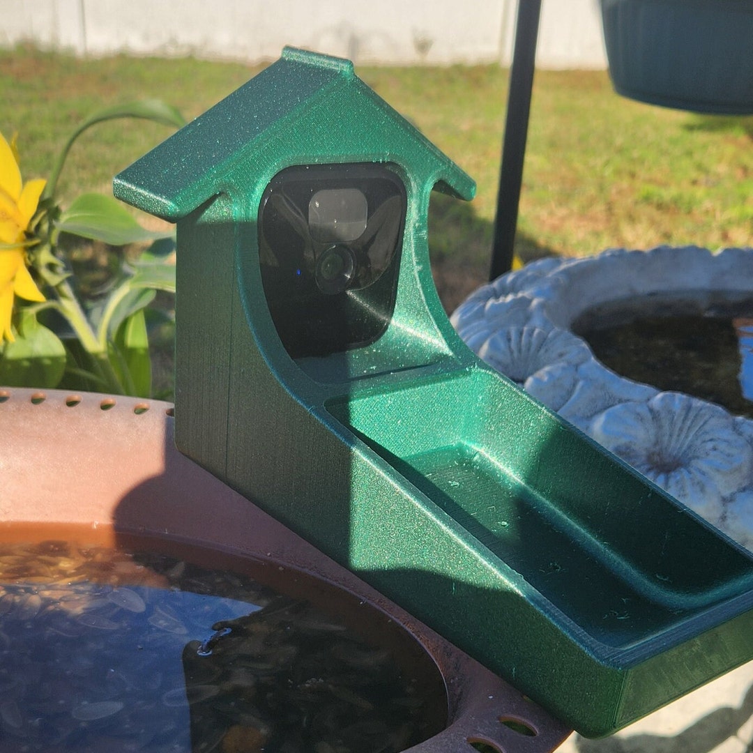 Blink Camera Bird Feeder Green Sparkle Etsy