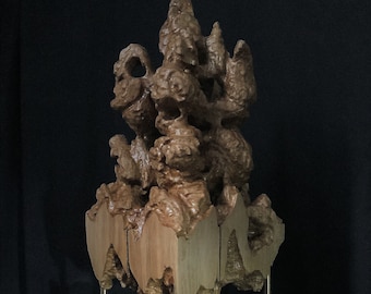 Parallels es una escultura de madera original hecha a medida de Arklight Design