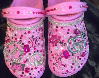 Roze Bling Crocs