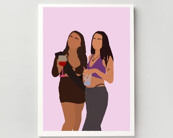 Custom Portrait | Illustration, Christmas, Couples, Friends, Poster | A4, A5