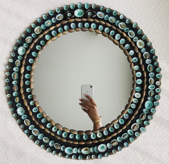 Mermaid with Starfish on Coral Rock Nautical Wall Mirror Mermaid with Starfish on Coral Rock Nautical Wall Mirror