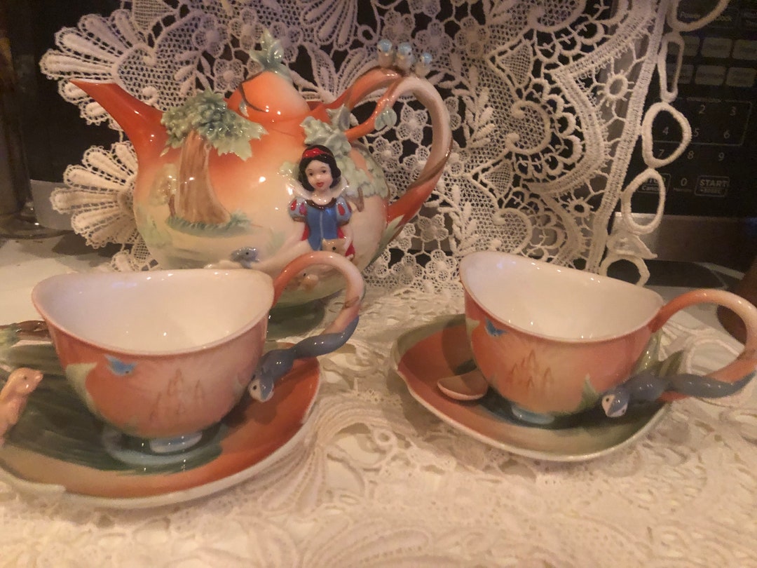 Rare Vintage Disney Snow White Tea Set Etsy