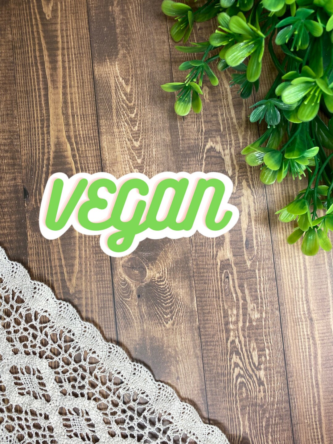 Vegan Sticker, Food Sticker, Vinyl Sticker, Laptop Stickers, Water