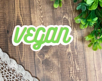 Vegan Sticker, Food Sticker, Vinyl Sticker, Laptop Stickers, Water Bottle Stickers, Fun Stickers, Cute Stickers