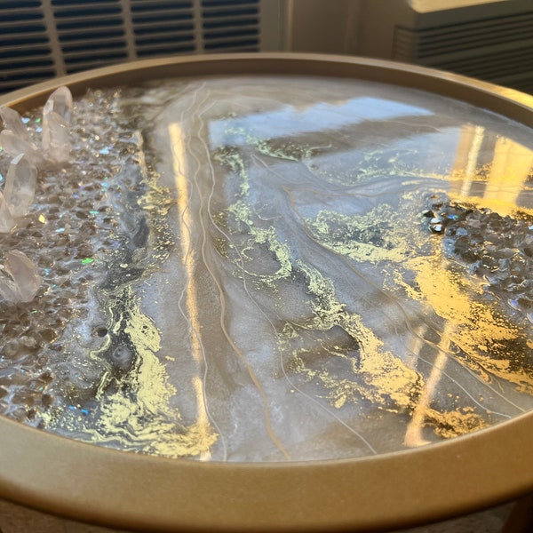 Gold Side Table Etsy