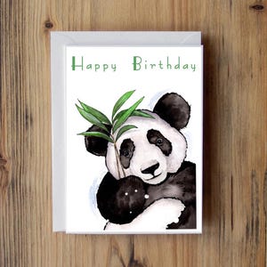 Panda Karte, Bär Karte, jeder Anlass, Dankeskarte, Geburtstagskarte, A6 Karte, Geburtstagskarte, “nur um zu sagen..”