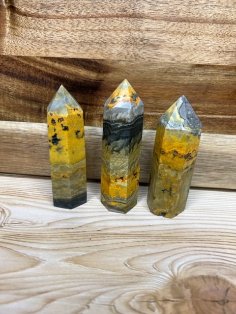 Bumblebee Jasper Tower/ Point Bright Colored Bumblebee Jasper High Quality Bumble Bee Jasper Indonesia Bumblebee Jasper Tower/ Point Bright Colored Bumblebee Jasper High Quality Bumble Bee Jasper Indonesia
