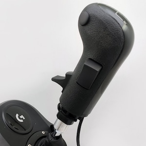 Game shifter knob (ETS / ATS) with jake break for truck simulator. SKRS Shifter 3 Button Type For Logitech G923 G920 G29 G27 G25 Shifter