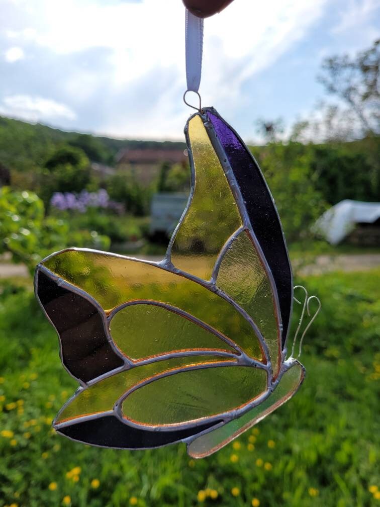 Grands Papillons Décoratifs  Vitrail et création-verre de Claude