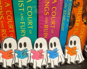 Collection d'autocollants pour livres Ghost Reading ACOTAR