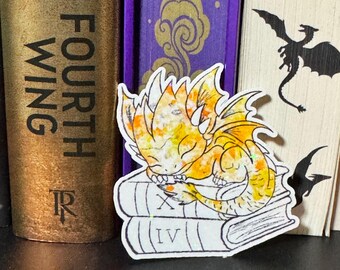 Sticker bébé dragon endormi