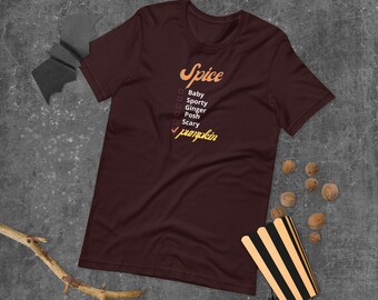 Pumpkin Spice Girl t-shirt unisexe