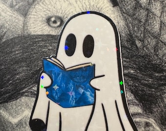 Fantôme lisant les livres Harry Potter et l'Ordre du Phénix Sticker