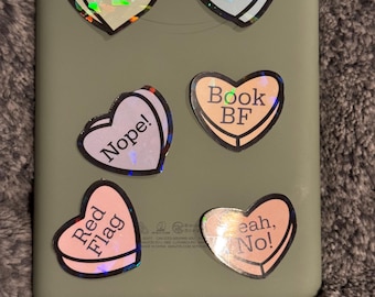 Stickers anti-valentine bonbon coeur