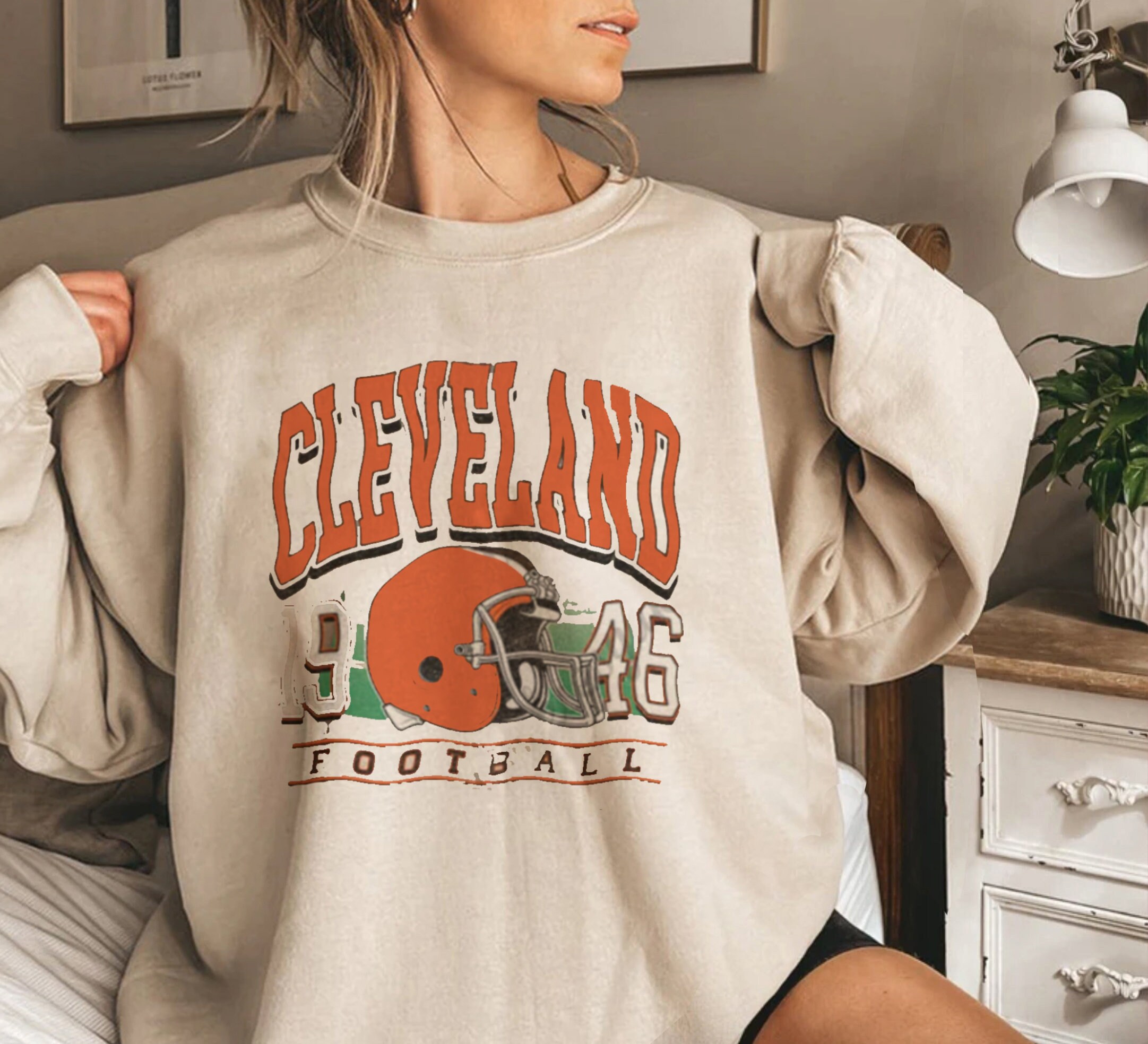 cleveland football sweatshirt