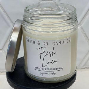 Fresh Linen Soy Wax Candle