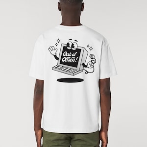 OUT OF OFFICE T Shirt | Unisex T Shirt | Retro Computer T Shirt | Graphic T Shirt | Cartoon T Shirt | Aesthetic T Shirt | Summer T-Shirt