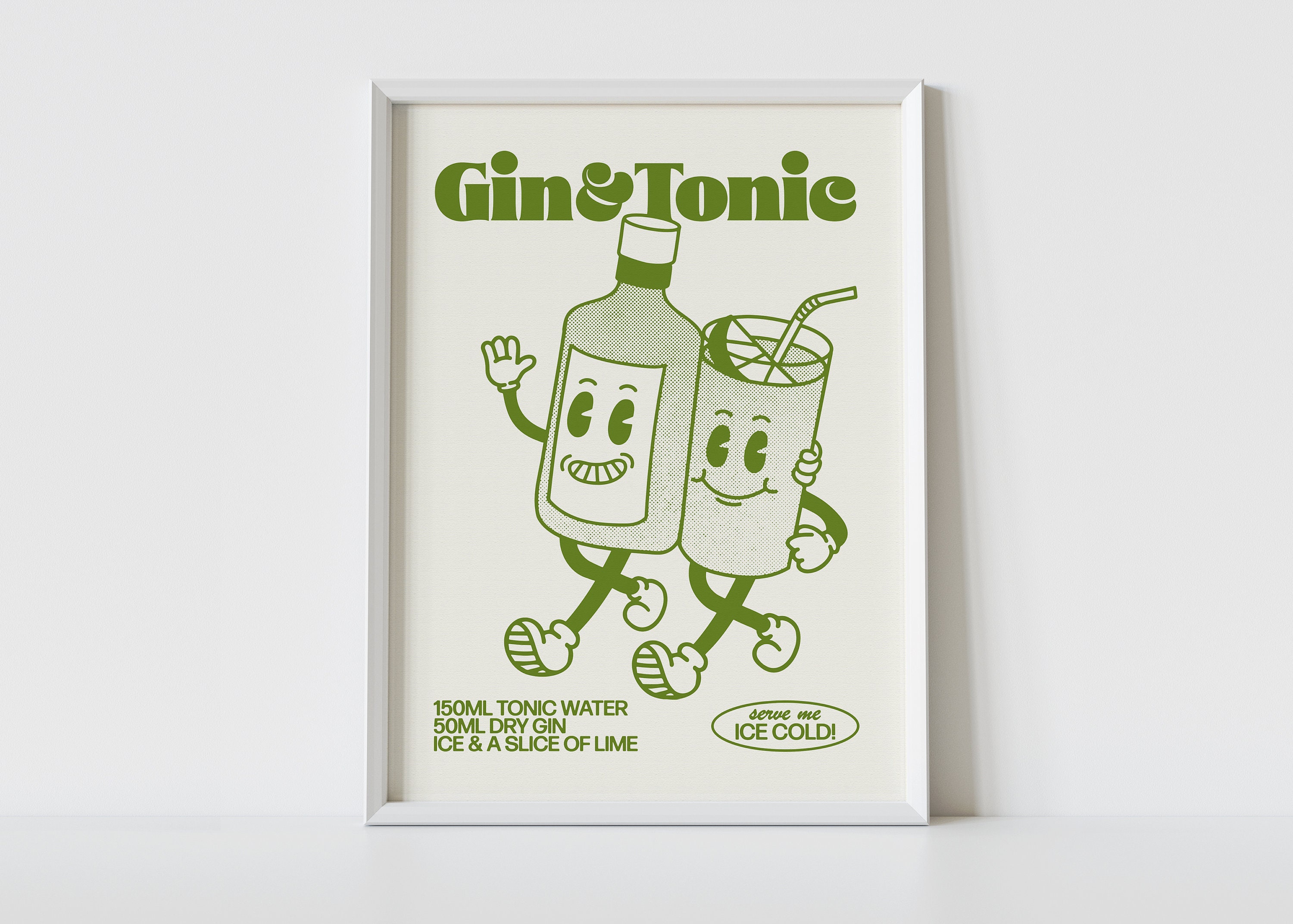 Gin Poster Tonic - and Etsy