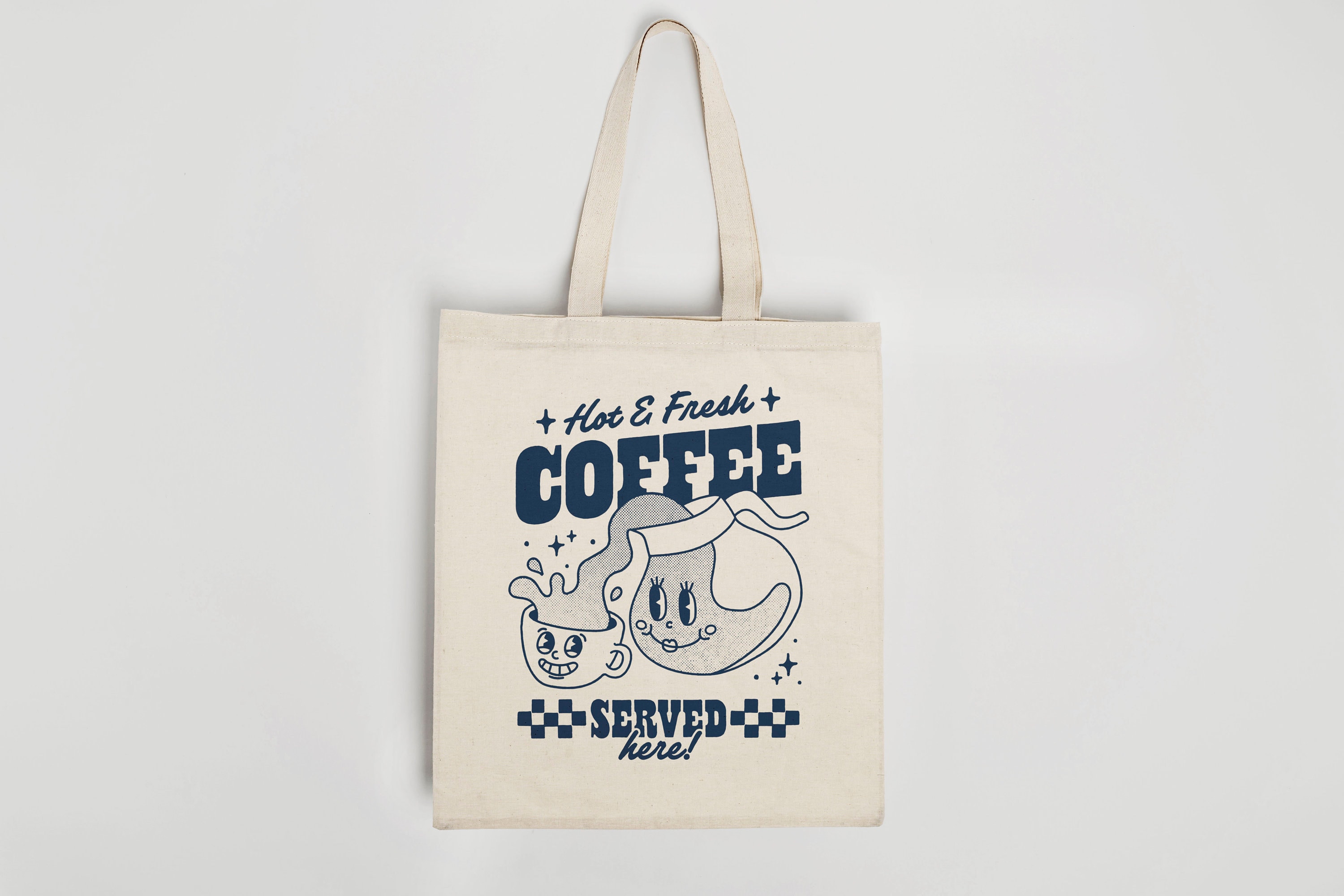 Coffee shop tote bag hotsell