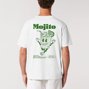 MOJITO Tシャツ | ユニセックスTシャツ | カクテルTシャツ | グラフィックTシャツ | レトロ漫画Tシャツ | 美的Tシャツ | モヒートギフト