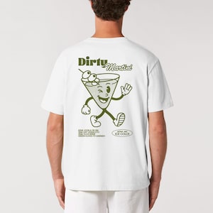 SCHMUTZIGES MARTINI T-Shirt | Unisex T-Shirt | Cocktail-T-Shirt | T-Shirt | Retro Cartoon-T-Shirt | Ästhetisches T-Shirt | Dirty Martini Geschenk