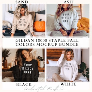 Gildan Bundle Mockup Gildan Mockup Bundle Mockup Bundles Sweatshirt Bundle Sweatshirts Bundle Sweatshirt Gildan 18000 Bundle Gildan Mockup