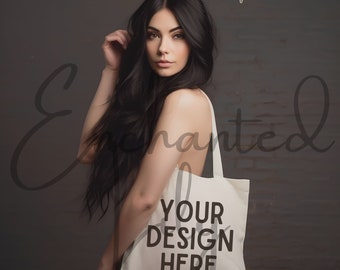 Tote Bag Mockup Canvas Tote Bag mock Boho Tote Bag Mock Model Tote Bag Mock Model mock Canvas Tote Bag Mockup Print on Demand Mock Up