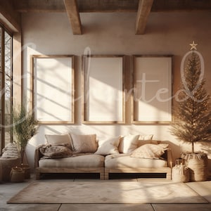 Christmas Mockup Blank Wall Art Mockup Bundle Home Interior Frame Mockup Christmas Mock ups Canva Mock up Bundle Boho Wall Art Mockup