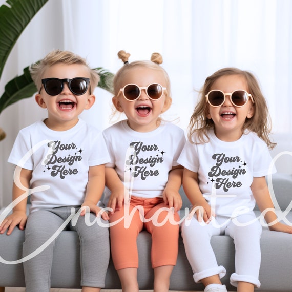 Kids Bella Canvas 3001T White T-Shirt Mockup Kids T-Shirt Mockup Kids TShirt Mockup Kids Outdoor Mockup Toddler Fall Mockup Fall Mock Up