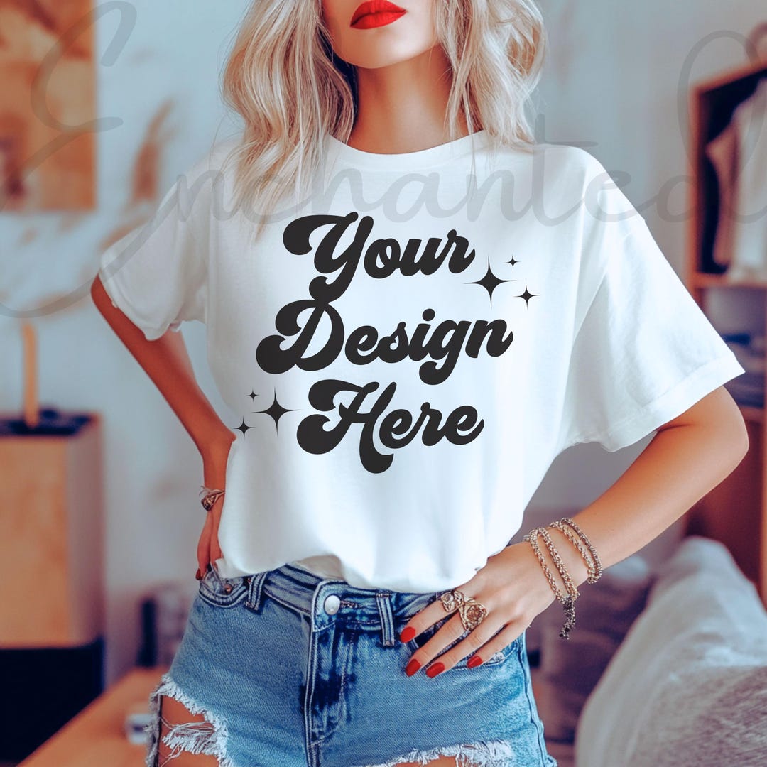 Bella Canvas Shirt White Tshirt Mockup White Shirt Mock up Comfort ...