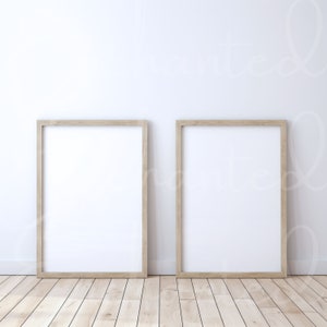 Wall Art Mockup Home Interior Frame Mockup Boho Wall Art Mockup Vertical Wood Frame Mockup 2 Frame Mockup