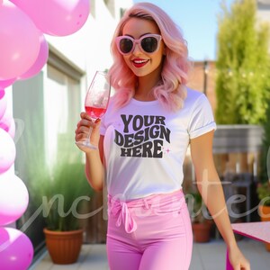 Bella Canvas 3001 White T-Shirt Mockup White T-Shirt Mockup White TShirt Mockup Boho Mockup Model Mockup Bella Mockup Bella Canvas Mockup