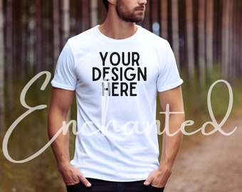 ホワイト ベラ キャンバス 3001 モックアップ メンズ シャツ モックアップ 男性 モックアップ モデル 男性スタイル モックアップ Tシャツ モックアップ 秋 モックアップ アウトドア メンズ モックアップ