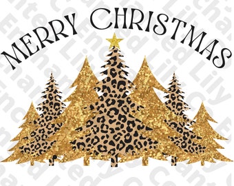Christmas Trees png, Sublimation PNG, Christmas, Merry Christmas PNG, plaid, leopard, cheetah, Christmas PNG