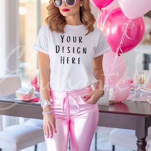 Bella Canvas 3001 White T-Shirt Mockup White T-Shirt Mockup White TShirt Mockup Boho Mockup Model Mockup Bella Mockup Bella Canvas Mockup