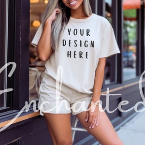 Ivory Comfort Colors C1717 Mockup Ivory Shirt Mockup TShirt Gildan Mockup Bundle Mockup Shirt Mock up Comfort Colors Mockup Gildan Mockup