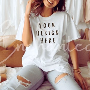 Gildan 64000 Mockup White Gildan Mockup Gildan 64000 Mockup Bundle White Tshirt Mockup Gildan Model Mockup Gildan 64000 Shirt Tshirt Mockup