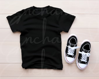 Black Shirt Kids Mockup Bella Canvas 3001T Mockup Black 3001 Shirt Mockup Toddler Tshirt Mockup Bella Canvas Mockup Boho Kids Mockup Kids