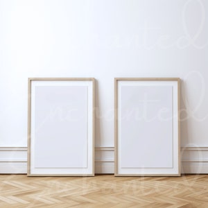 Wall Art Mockup Home Interior Frame Mockup Boho Wall Art Mockup Vertical Wood Frame Mockup 2 Frame Mockup