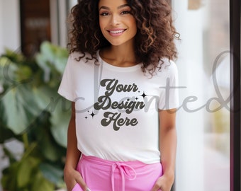 Blanco Bella Canvas 3001 T Shirt Mockup Bella Canvas Shirt Mockup T-shirt Mockup Shirt Mockup White Shirt Mockup Model Mockup Tee Mock Up
