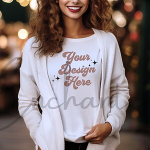 Bella Canvas 3001 TShirt Mockup Bella Canvas Shirt White T-shirt Mockup Shirt Mockup White Shirt Mockup Model Mockup Bundle Mockup Shirt