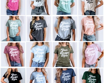 Paquete de maquetas de camiseta Bella Canvas 3001 Paquete de maquetas de camiseta 3001 Paquete de maquetas de camiseta de Bella Canvas Paquete de maquetas de camiseta Maqueta de camiseta