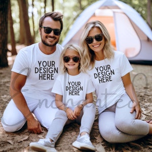 Family Mockup White T-Shirt Mockup TShirt Mockup Shirt Mockup Kids Mockup Group Mockup Fall Mockup Outdoor Mockup Model Mockup 3001 Mockup