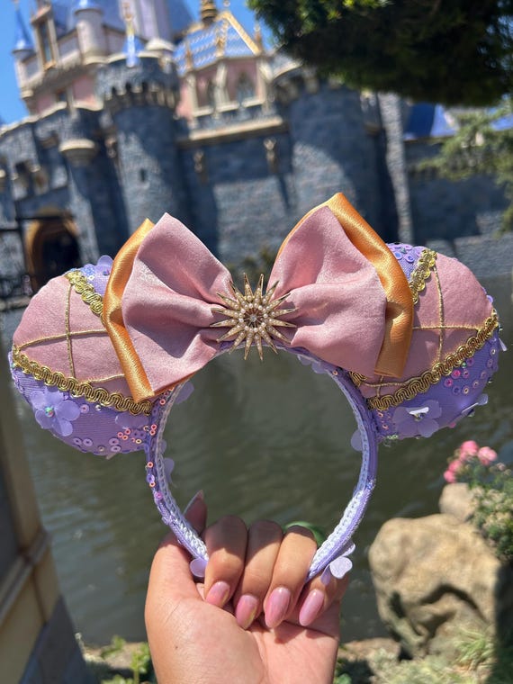 Disney Rapunzel ears Light Up Rapunzel Mickey Ears - Mouse Ears Headband – Little  main image 4