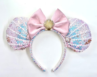 Mermaid Pink Shell Ears